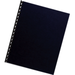 Futura™ Presentation Covers  - Oversize, Navy, 25 pack__COMB Futura Navy Ltr LF.png